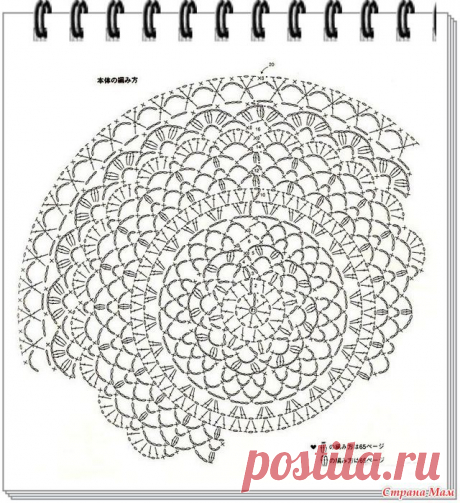 Ажурный берет с бантиком - Вязание - Страна Мам