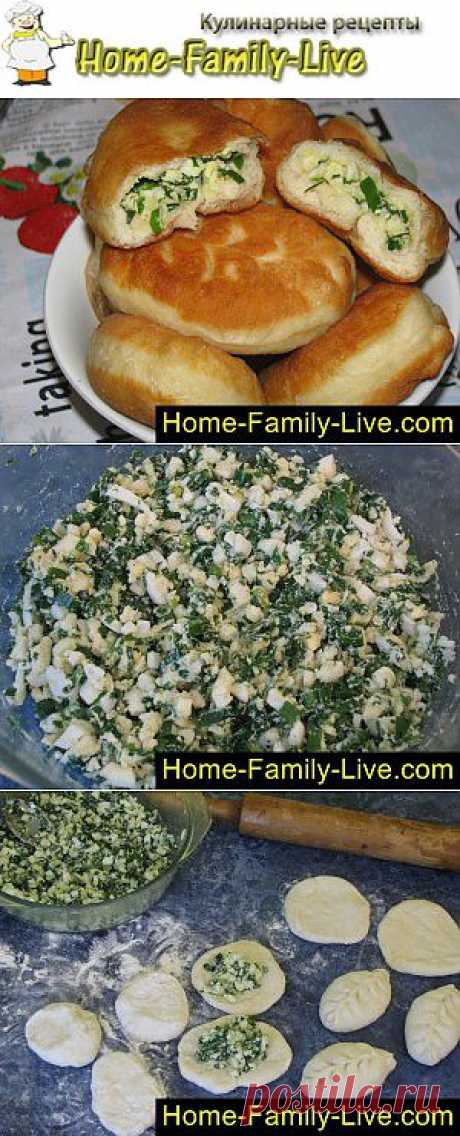 Пирожки с луком и яйцом - пошаговый фоторецепт - жаренные пирожки с лу | Кулинарные рецепты