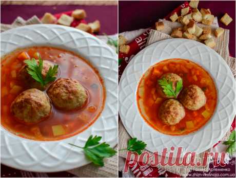 Минестроне с запеченными фрикадельками - Жизнь - вкусная! [Галина Артеменко]