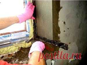 Установка и штукатурка откосов на окнах после их замены | Строительство домов