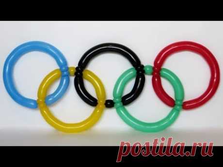 Олимпийские кольца из шаров / the Olympic rings of balloons (Subtitles)
