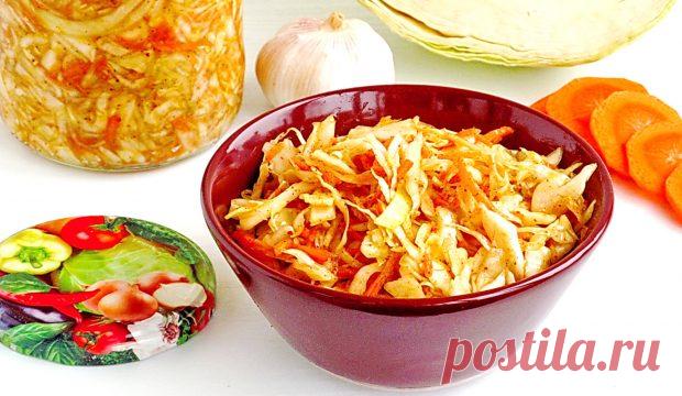 Капуста по-корейски за 4 часа! Очень удачный рецепт!