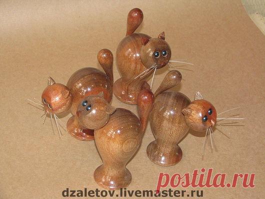 Купить КОШКА - изделия из дерева, игрушка, сувениры и подарки, кошка, статуэтка, коллекция кошек