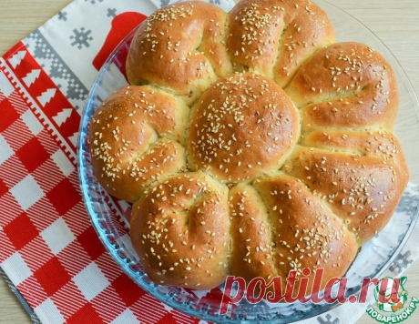 Пирог с сыром и зеленью "Цветик-семицветик" – кулинарный рецепт