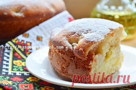 Шарлотка с яблоками на кефире: рецепт с фото пошагово в духовке | Легкие рецепты