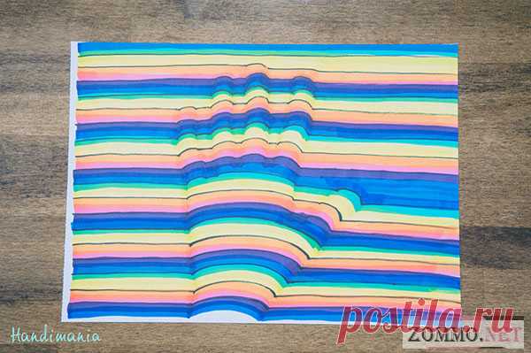 Рисуем объёмную руку на бумаге — Сделай сам, идеи для творчества - DIY Ideas