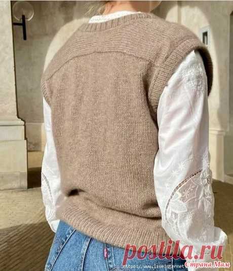 Жилет PAUL Vestby от Moreca knit. Спицы. - ВЯЗАНАЯ МОДА+ ДЛЯ НЕМОДЕЛЬНЫХ ДАМ - Страна Мам