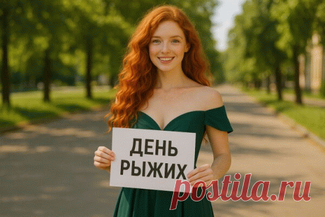 С днем рыжих поздравляю,
Своей яркой внешности не стесняться желаю,
Быть всегда особенным и счастливым,
Потрясающим человеком, жизнелюбивым. Открытки на День Рыжих!