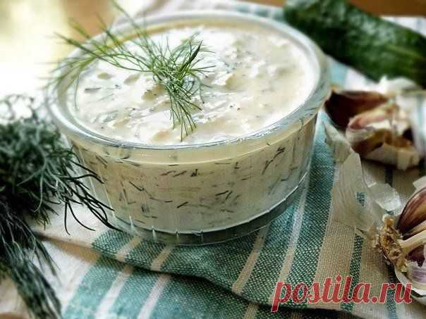 Соус "Цацики" - соус-закуска из йогурта, свежего огурца и чеснока | Банк кулинарных рецептов