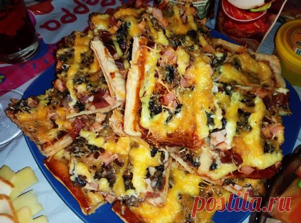 Рецепт быстрой пиццы на кефире