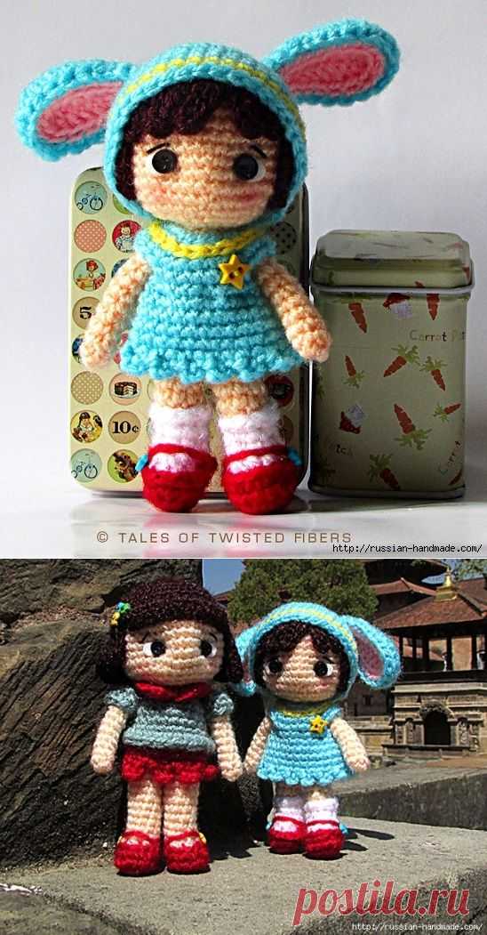 Маленькая девочка в костюме зайчика.Описание