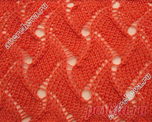 узор 319 | каталог вязаных спицами узоров