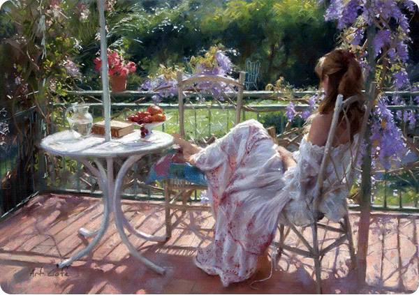 Ты мне подарена судьбой... Художник Viente Romero Redondo