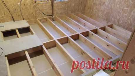 Cделал надежный черновой пол. Не ОСБ и не доска: сэкономил кучу денег - StroyDay.ru Историей поделился наш подписчик VK и автор интересного блога про ремонт — Андрей Милосердов Решил построить двухэтажный дом в условиях ограниченного бюджета. Когда коробка из СИП-панелей была готова, нужно было делать перекрытие, для которого я начал искать материалы. Преимущество отдавал также СИП-панелям, но ввиду ограниченности финансов пришлось отказаться от данного варианта в пользу каркасной технологии. …