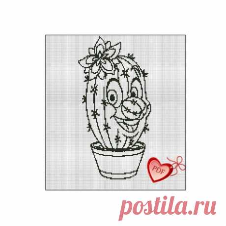 Modern Monochrome Cross Stitch Pattern Merry Cactus, Funny  Succulent Cross Stitch, Plants Embroidery Design, Easy Xstitch Pattern Beginners Cute funny easy modern monochrome cross stitch Funny Cactus, popular Succulent embroidery design. Very simple embroidery for beginners.  A4 PDF pattern to be printed: 1. Picture of finished embroidery 2. Color scheme of threads  Size of finished work: 14w X 27h cm (5,51 x 10,63). Fabric: Aida 14,