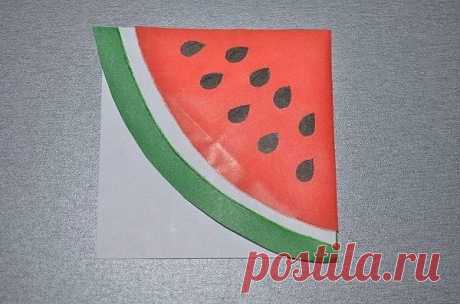 Закладки для книг из цветной бумаги в виде фруктовых долек