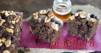 Брауни с орехи и стафиди  ~  *без захар *без брашно  www.gabrielatsulin.com