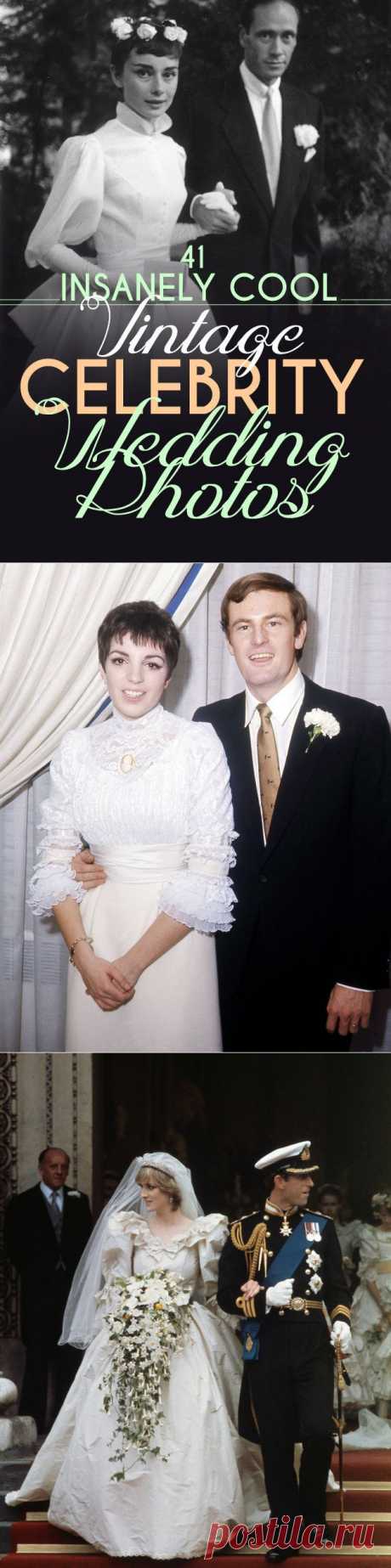 41 Insanely Cool Vintage Celebrity Wedding Photos