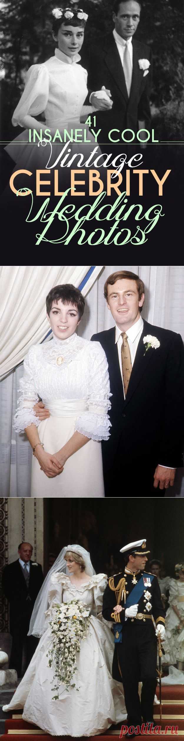 41 Insanely Cool Vintage Celebrity Wedding Photos