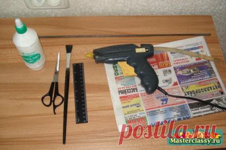 Плетение из газет. Корзинка своими руками. Мастер класс с пошаговыми фото