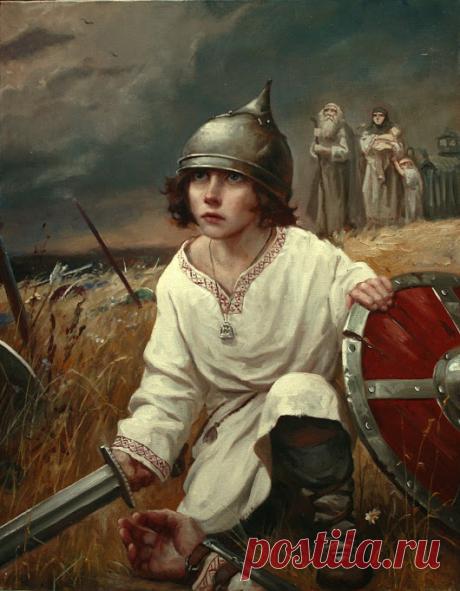 Художник: Андрей Шишкин.
Картина: Последний защитник.