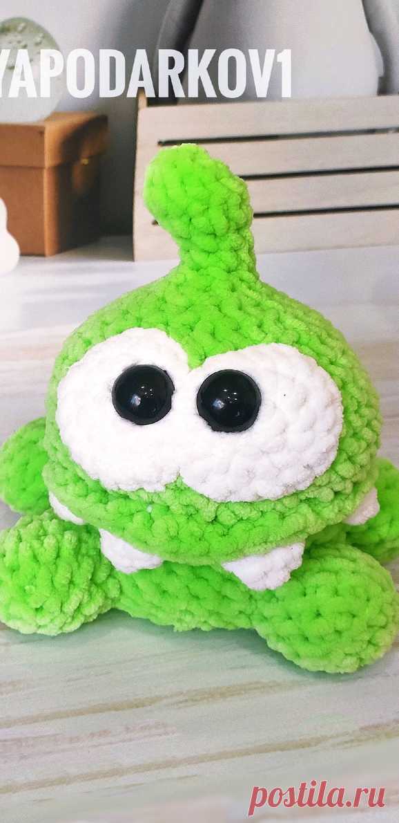 PDF Ам Ням крючком. FREE crochet pattern; Аmigurumi animal patterns. Амигуруми схемы и описания на русском. Вязаные игрушки и поделки своими руками #amimore - плюшевый Ам Нямчик из игры Cut the Rope, Ам Ням из плюшевой пряжи, Om Nom Stories.