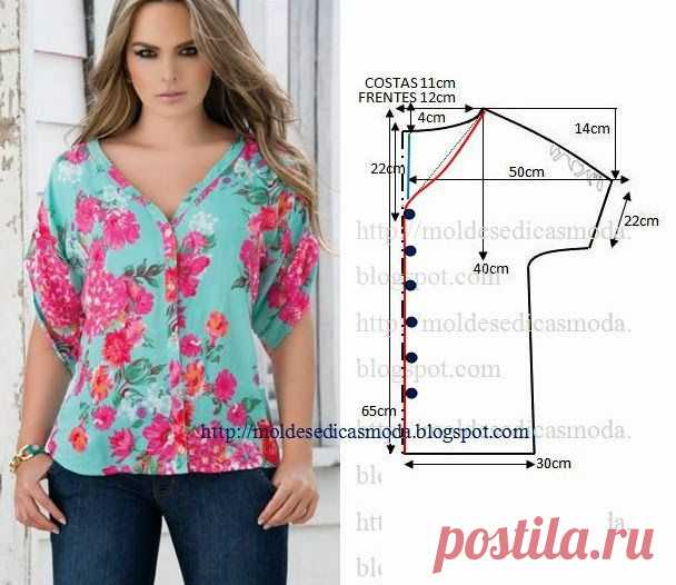 Moldes Moda por Medida: BLUSA FÁCIL DE FAZER - 26