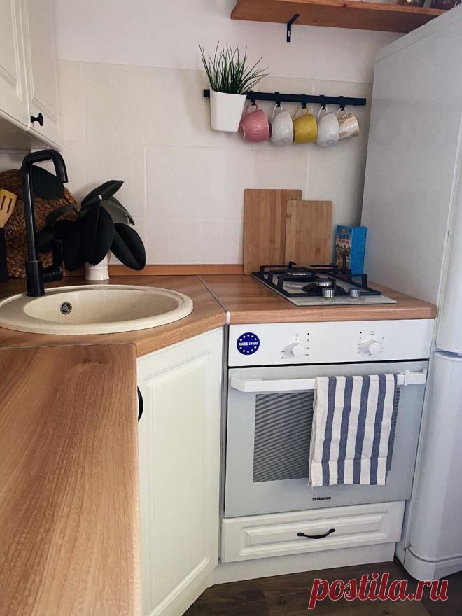 История преображения моей маленькой кухни в хрущёвке | До и после | Ремонт своими руками | Sasha non stop | Дзен
