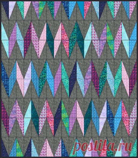 Что-то одевает Одеяло: Chevy - Free Quilt Pattern - Layer Cake