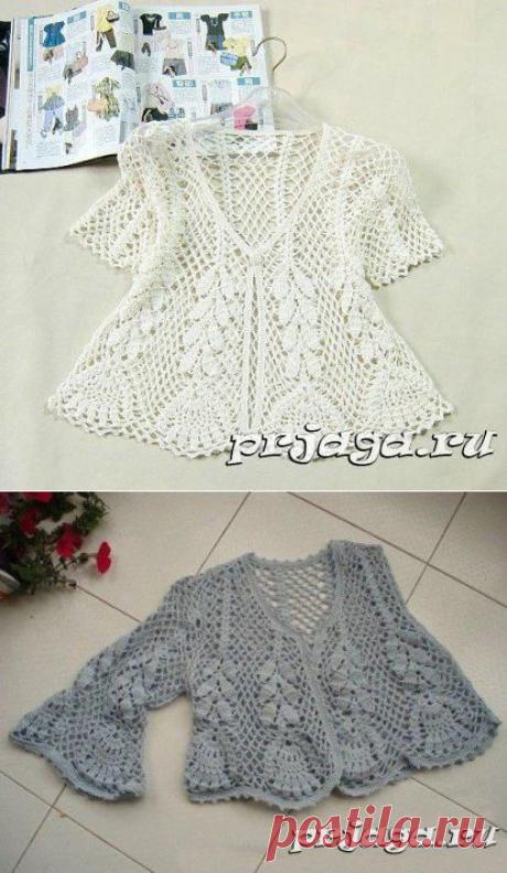 Ажурное болеро крючком для девочки