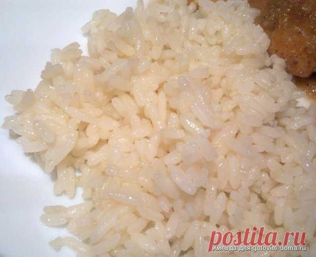 Рис с чесноком и сливочным маслом • Блюда из риса