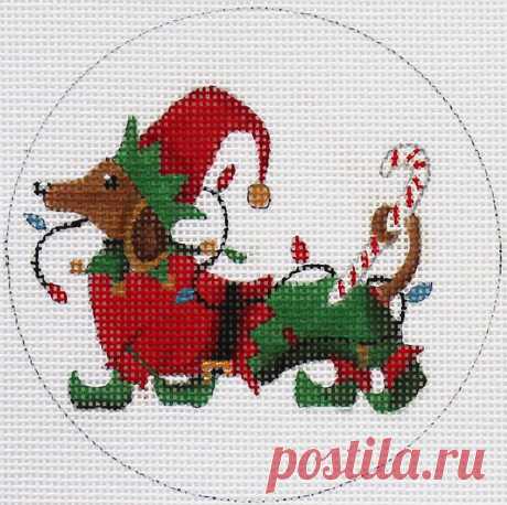 DS 1149o ORNAMENTO DE ELFO DOXON – Punto de aguja BeStitched