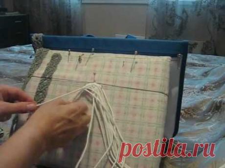 Плетение пояса в технике макраме. Урок 1. - YouTube