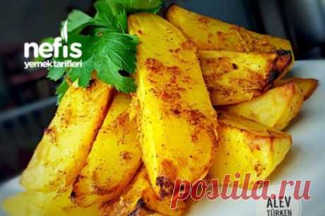 Pratik Harika Soslu Fırında Patates Dilimi - Nefis Yemek Tarifleri