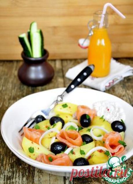 Маринованный лосось и картофельный салат с ним - кулинарный рецепт