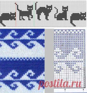 Жаккардовые узоры для детей: схемы рисунков