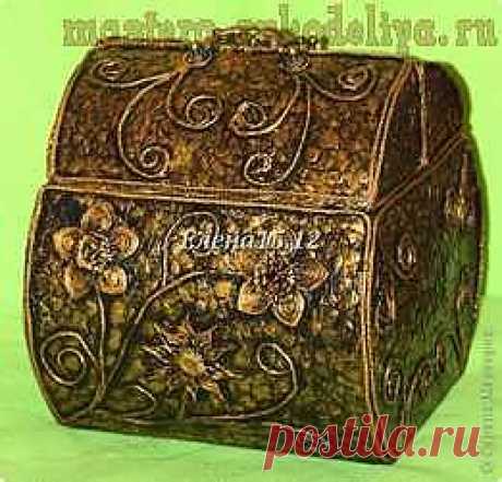 Мастера рукоделия - рукоделие для дома. Бесплатные мастер-классы, фото и видео уроки - Мастер-класс по пейп-арту: Саквояж