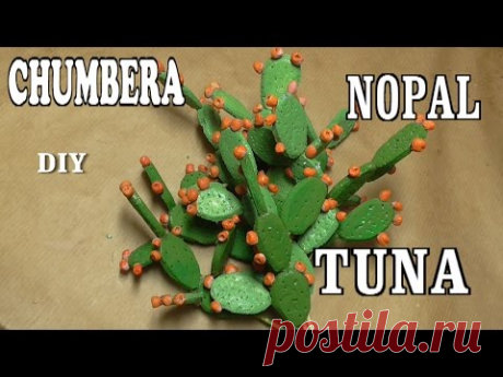 DIY CHUMBERAS, NOPALES, TUNAS PARA EL BELÉN, REALISMO PARA TU NACIMIENTO - PRICKLY PEAR, CACTUS - YouTube