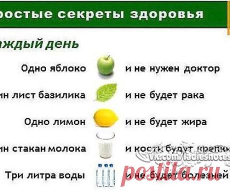33 совета для здоровья на каждый день.