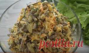 Печеночный салат. Вкуснейший салат из печени рецепт с фото