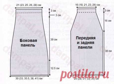 Вязание спицами. Прямая юбка с тканевым рисунком.