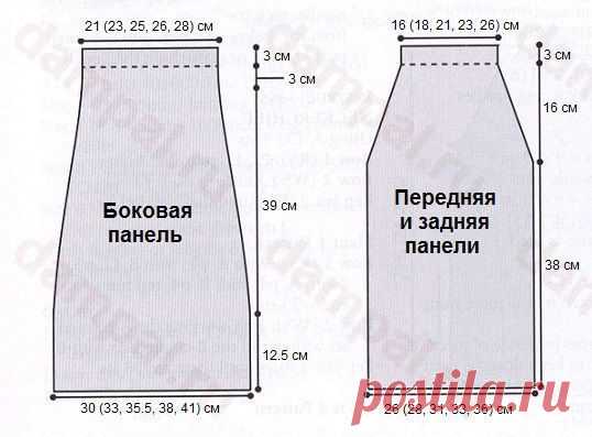 Вязание спицами. Прямая юбка с тканевым рисунком.