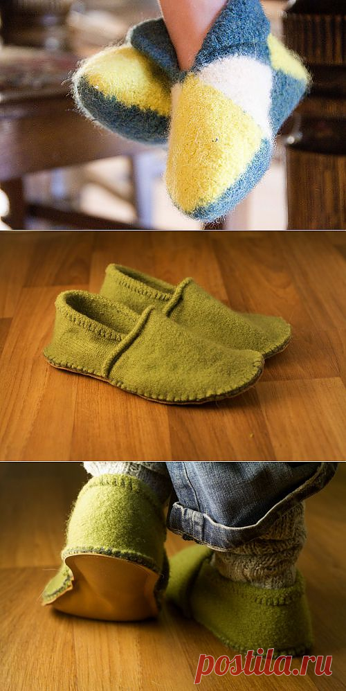 Как сшить домашние тапочки своими руками (4 фото урока) | Гиззлик