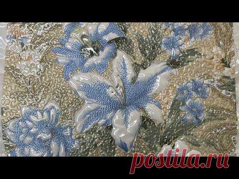 Стежка по рисунку на свободном ходу с ЗД эффектом. Квилтинг. Подробный МК художественной стежки