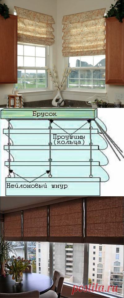 Как сделать римские шторы своими руками? | Квартирный вопрос