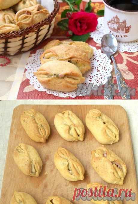 Закусочные пирожки (из творожного теста)