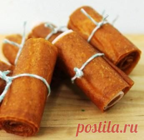 Яблочная пастила без сахара.