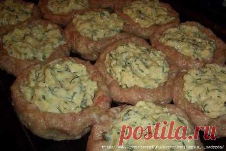 Котлетки с начинкой в духовке