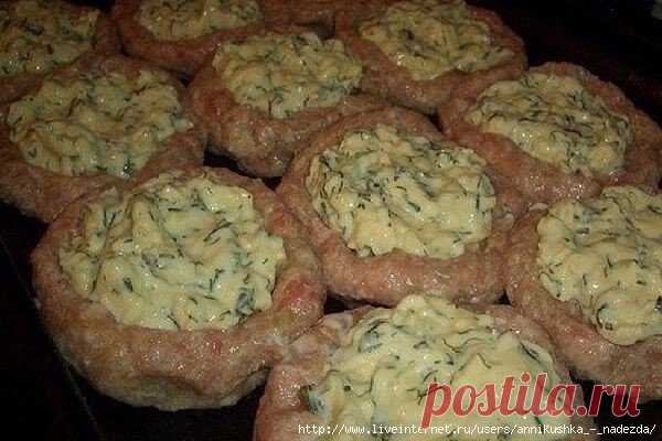 Котлетки с начинкой в духовке