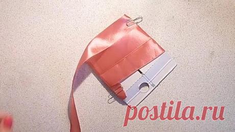 Бантики на заколки или резинки из ленточек